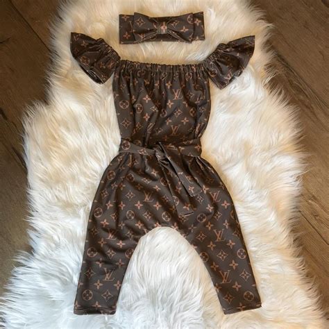 louis vuitton baby romper